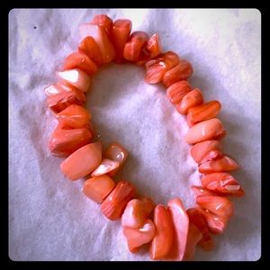Pretty Faux Coral bracelet
